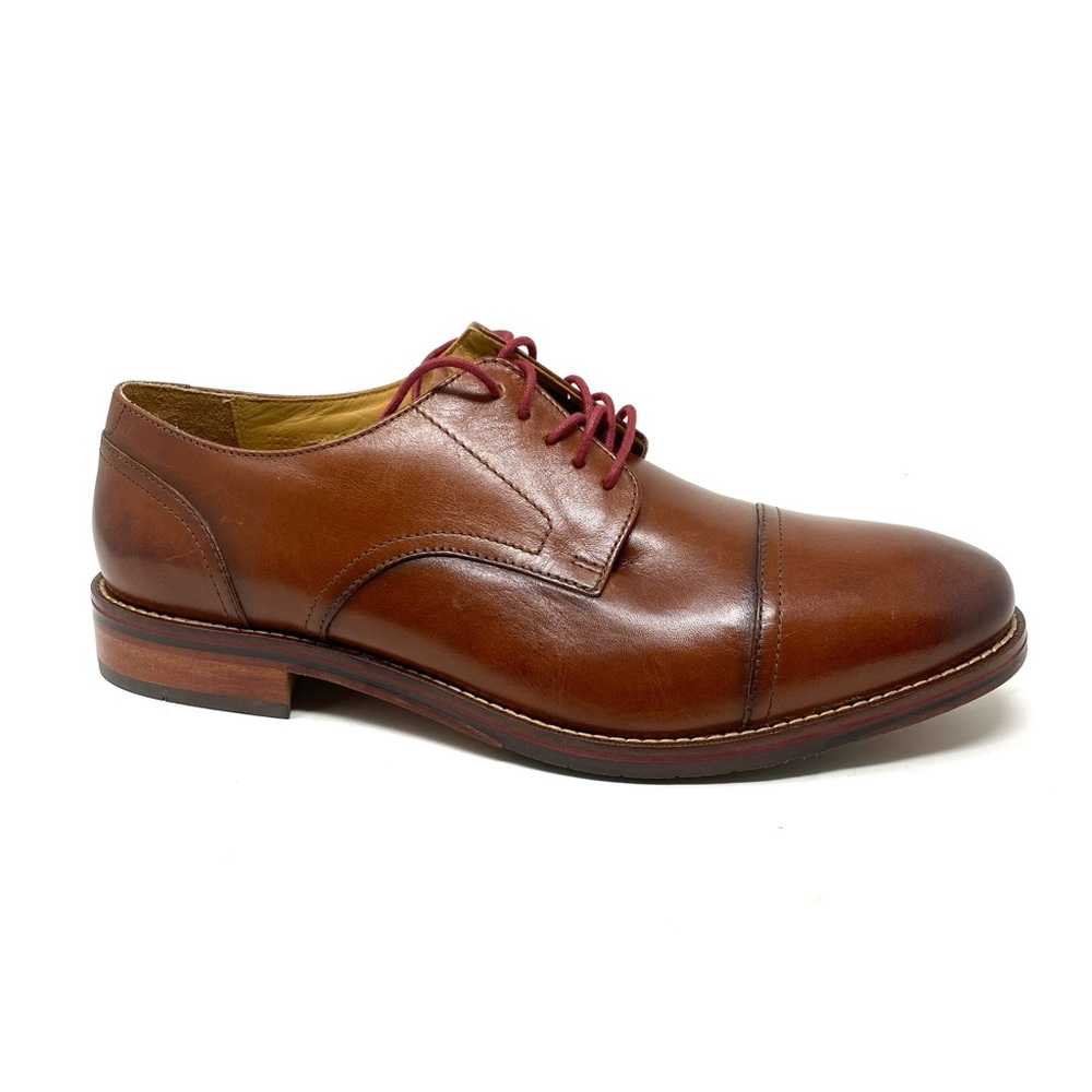 Florsheim Salerno Cap Toe Oxford Dress Shoes Men’s 10 EEE Cognac Leather